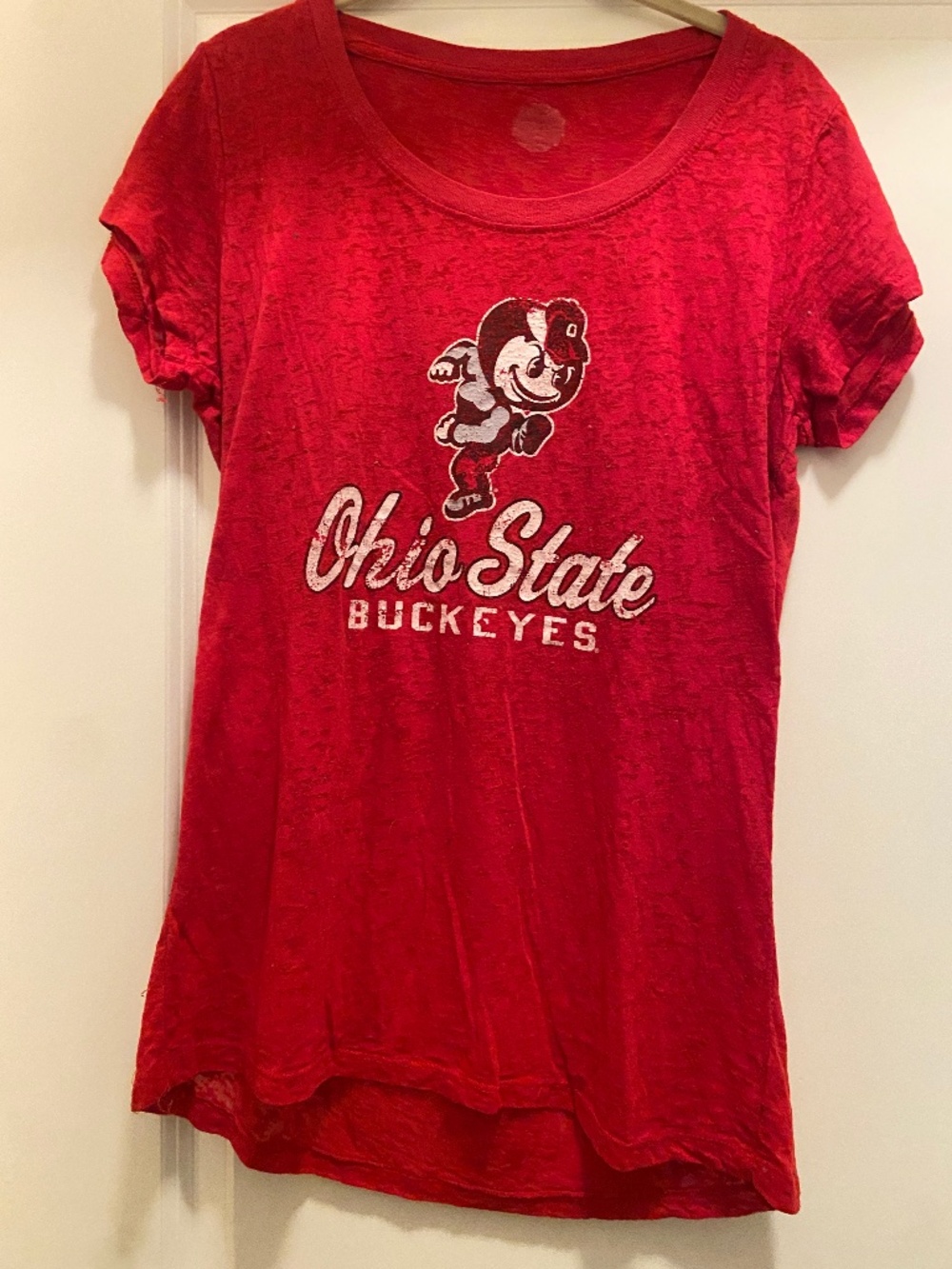 Ohio State Buckeyes t-shirt.